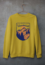 Load image into Gallery viewer, Wanderlust Unisex Sweatshirt for Men/Women-S(40 Inches)-Mustard Yellow-Ektarfa.online
