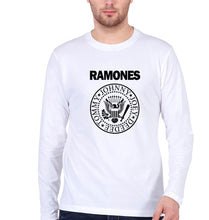 Load image into Gallery viewer, Ramones Full Sleeves T-Shirt for Men-S(38 Inches)-White-Ektarfa.online
