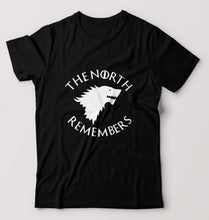 Load image into Gallery viewer, GOT Game Of Thrones North Remembers T-Shirt for Men-S(38 Inches)-Black-Ektarfa.online
