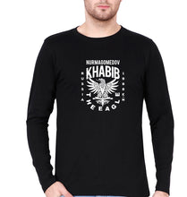 Load image into Gallery viewer, Khabib The Eagle Nurmagomedov Full Sleeves T-Shirt for Men-Black-Ektarfa.online
