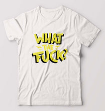 Load image into Gallery viewer, What The Fuck T-Shirt for Men-S(38 Inches)-White-Ektarfa.online
