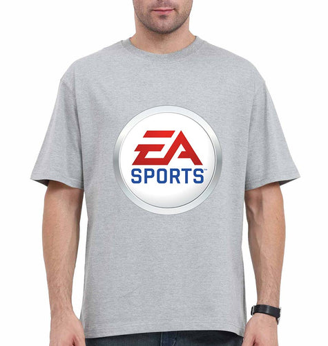 EA Sports Oversized T-Shirt for Men-Grey-Ektarfa.online