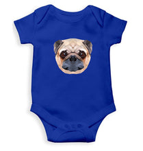 Load image into Gallery viewer, PUG_01 Kids Romper For Baby Boy/Girl-0-5 Months(18 Inches)-Royal Blue-Ektarfa.online
