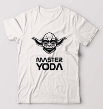Load image into Gallery viewer, Yoda Star Wars T-Shirt for Men-S(38 Inches)-White-Ektarfa.online
