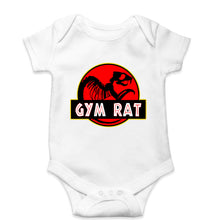 Load image into Gallery viewer, Gym Rat Kids Romper For Baby Boy/Girl-0-5 Months(18 Inches)-White-Ektarfa.online
