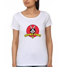 Load image into Gallery viewer, Looney Tunes T-Shirt for Women-XS(32 Inches)-White-Ektarfa.online
