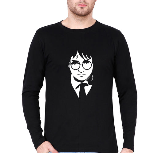 Harry Potter Full Sleeves T-Shirt for Men-Black-Ektarfa.online