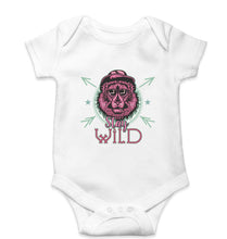 Load image into Gallery viewer, Stay Wild Kids Romper For Baby Boy/Girl-0-5 Months(18 Inches)-White-Ektarfa.online
