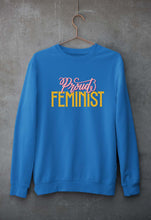 Load image into Gallery viewer, Feminist Unisex Sweatshirt for Men/Women-S(40 Inches)-Royal Blue-Ektarfa.online
