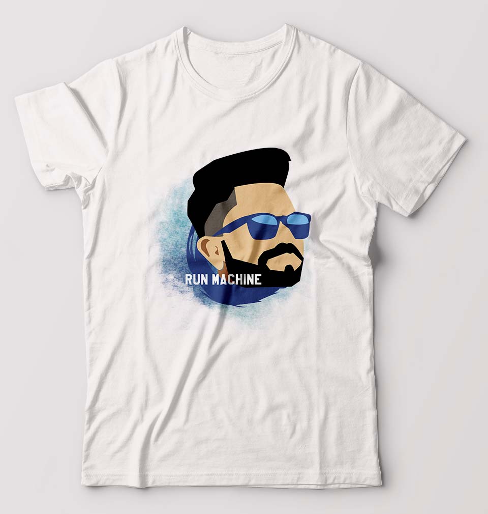 Virat Kohli T-Shirt for Men-S(38 Inches)-White-Ektarfa.online