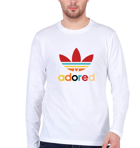 Adored Full Sleeves T-Shirt for Men-White-Ektarfa.online