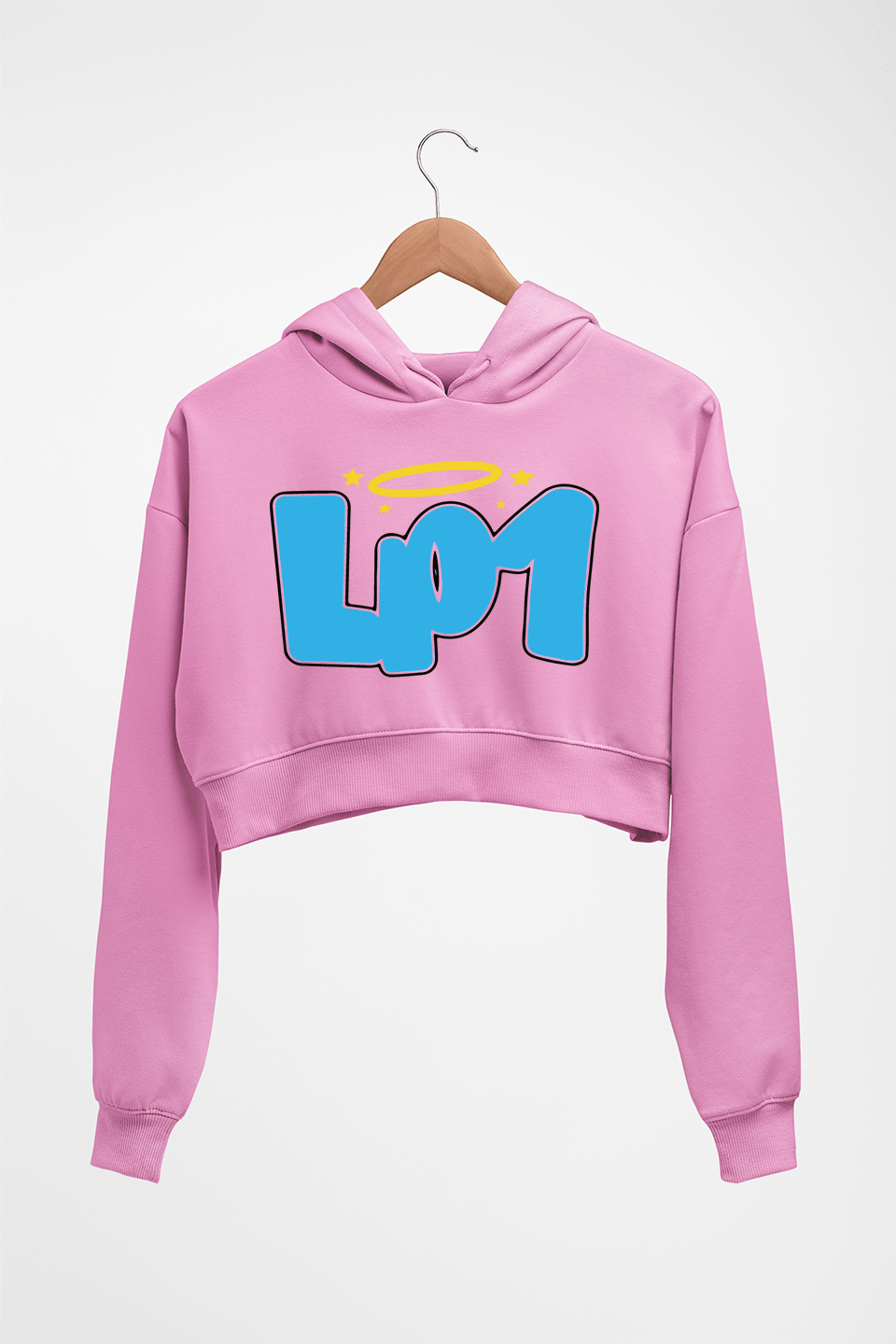 Liam Payne Crop HOODIE FOR WOMEN-Light Baby Pink-Ektarfa.online