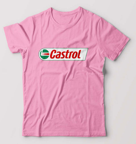 Castrol T-Shirt for Men-S(38 Inches)-Light Baby Pink-Ektarfa.online