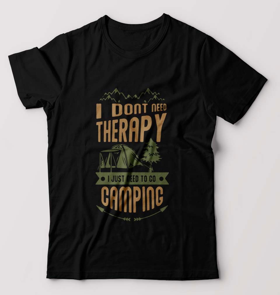 Camping T-Shirt for Men-Black-Ektarfa.online