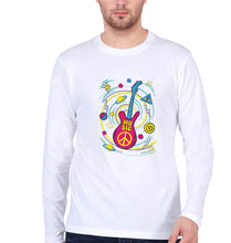 Load image into Gallery viewer, Psychedelic Music Full Sleeves T-Shirt for Men-White-Ektarfa.online
