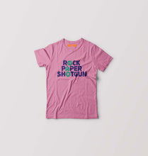 Load image into Gallery viewer, Rock Paper Shotgun Kids T-Shirt for Boy/Girl-Pink-Ektarfa.online
