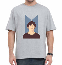 Load image into Gallery viewer, V-BTS(K-Pop) Oversized T-Shirt for Men-Grey-Ektarfa.online
