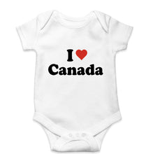 Load image into Gallery viewer, I Love Canada Kids Romper For Baby Boy/Girl-0-5 Months(18 Inches)-White-Ektarfa.online
