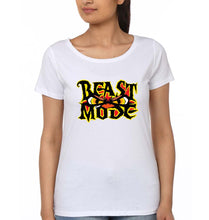 Load image into Gallery viewer, Gym Beast T-Shirt for Women-XS(32 Inches)-White-Ektarfa.online
