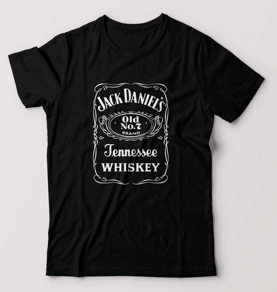 Jack Daniels T-Shirt for Men-S(38 Inches)-Black-Ektarfa.online