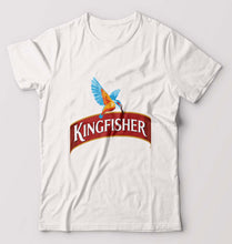 Load image into Gallery viewer, Kingfisher T-Shirt for Men-S(38 Inches)-White-Ektarfa.online
