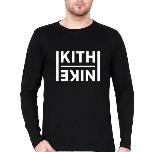 Kith Full Sleeves T-Shirt for Men-Black-Ektarfa.online