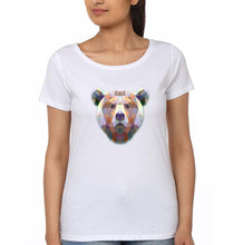 Load image into Gallery viewer, Bear T-Shirt for Women-XS(32 Inches)-White-Ektarfa.online
