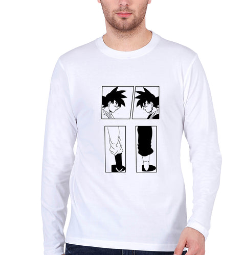 Goku Full Sleeves T-Shirt for Men-White-Ektarfa.online