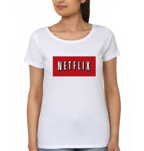 Load image into Gallery viewer, Netflix T-Shirt for Women-White-Ektarfa.online
