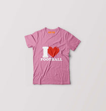 Load image into Gallery viewer, I Love Football Kids T-Shirt for Boy/Girl-Pink-Ektarfa.online
