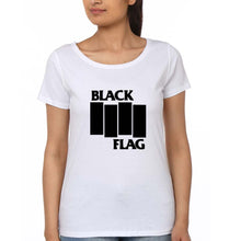 Load image into Gallery viewer, Black Flag T-Shirt for Women-White-Ektarfa.online
