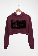 Load image into Gallery viewer, Onitsuka Tiger Crop HOODIE FOR WOMEN-Maroon-Ektarfa.online
