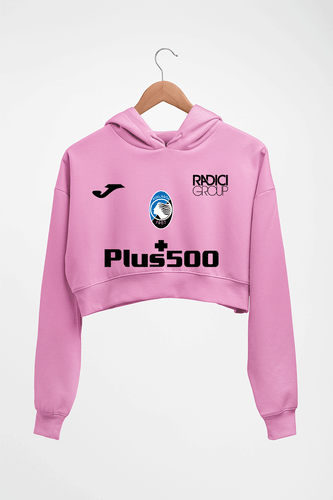 Atalanta 2021-22 Crop HOODIE FOR WOMEN-Light Baby Pink-Ektarfa.online