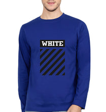 Load image into Gallery viewer, off white Full Sleeves T-Shirt for Men-Royal Blue-Ektarfa.online

