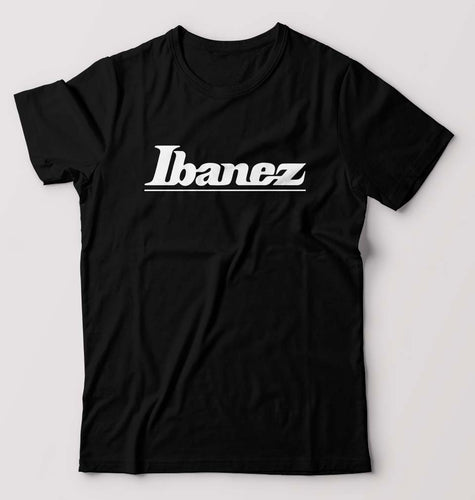 Ibanez Guitar T-Shirt for Men-S(38 Inches)-Black-Ektarfa.online