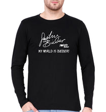 Load image into Gallery viewer, Justin Bieber Full Sleeves T-Shirt for Men-Black-Ektarfa.online
