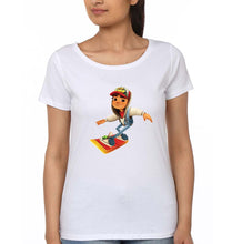 Load image into Gallery viewer, Subway Surfers T-Shirt for Women-XS(32 Inches)-White-Ektarfa.online
