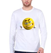 Load image into Gallery viewer, Angry Emoji Full Sleeves T-Shirt for Men-White-Ektarfa.online
