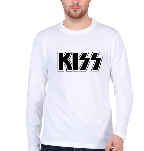 Kiss Rock Band Full Sleeves T-Shirt for Men-White-Ektarfa.online