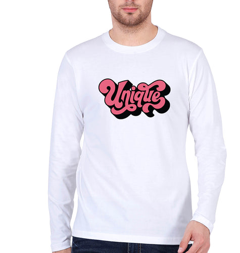 Unique Full Sleeves T-Shirt for Men-White-Ektarfa.online