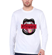 Load image into Gallery viewer, Trippy Full Sleeves T-Shirt for Men-White-Ektarfa.online
