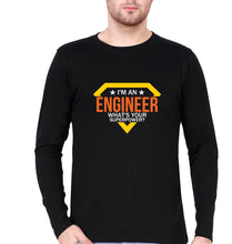 Load image into Gallery viewer, Engineer Full Sleeves T-Shirt for Men-Black-Ektarfa.online
