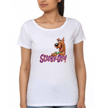 Load image into Gallery viewer, Scooby Doo T-Shirt for Women-XS(32 Inches)-White-Ektarfa.online
