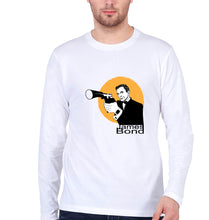 Load image into Gallery viewer, James Bond 007 Full Sleeves T-Shirt for Men-White-Ektarfa.online
