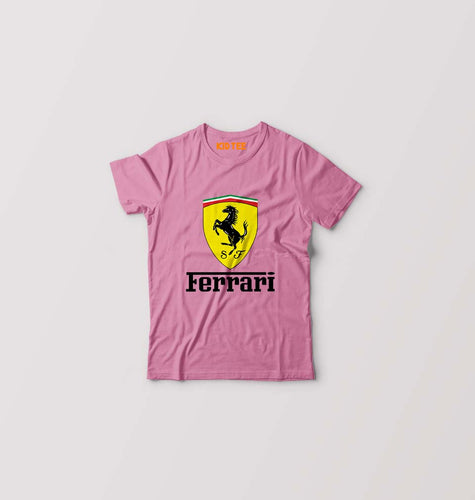 Ferrari Kids T-Shirt for Boy/Girl-Pink-Ektarfa.online