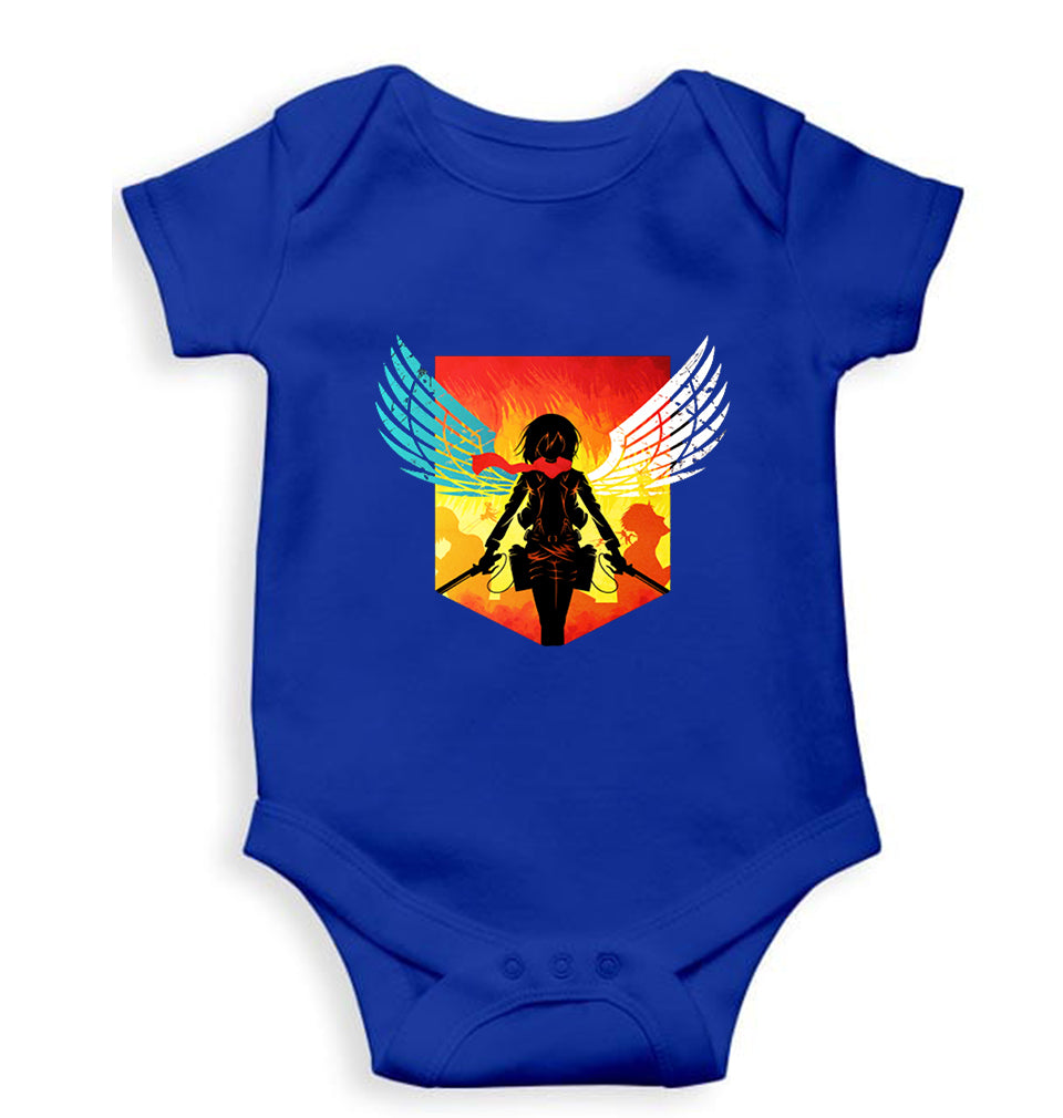 Attack on Titan Kids Romper For Baby Boy/Girl-Royal Blue-Ektarfa.online