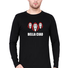 Load image into Gallery viewer, Money Heist Bella Ciao Full Sleeves T-Shirt for Men-Black-Ektarfa.online

