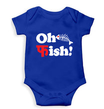 Load image into Gallery viewer, Fish Funny Kids Romper For Baby Boy/Girl-0-5 Months(18 Inches)-Royal Blue-Ektarfa.online
