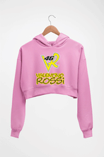 Load image into Gallery viewer, Valentino Rossi(VR 46) Crop HOODIE FOR WOMEN-Light Baby Pink-Ektarfa.online
