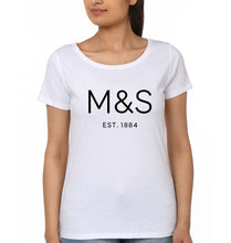 Load image into Gallery viewer, M&amp;S T-Shirt for Women-XS(32 Inches)-White-Ektarfa.online
